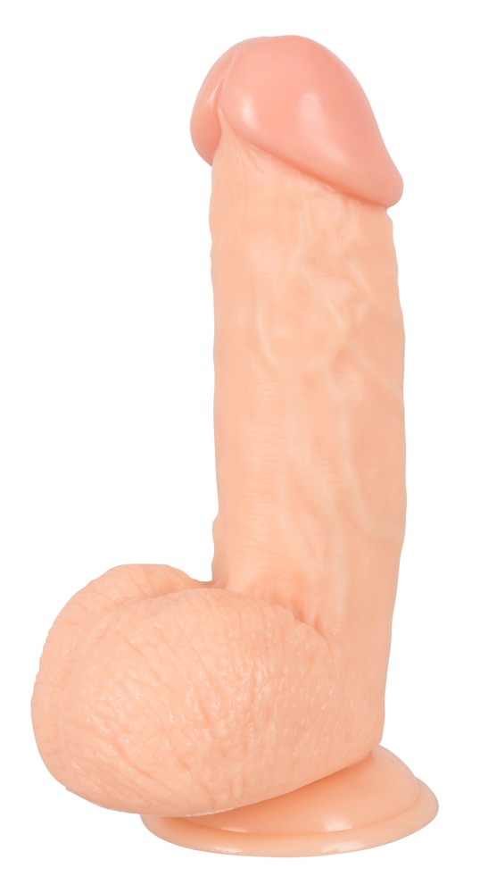 Naturdildo mit Saugfuß, 22 cm Naturdildo mit Saugfuß, 22 cm