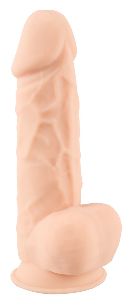 Naturdildo mit Saugfuß, Silexpan mit Silikonüberzug Naturdildo mit Saugfuß, Silexpan mit Silikonüberzug
