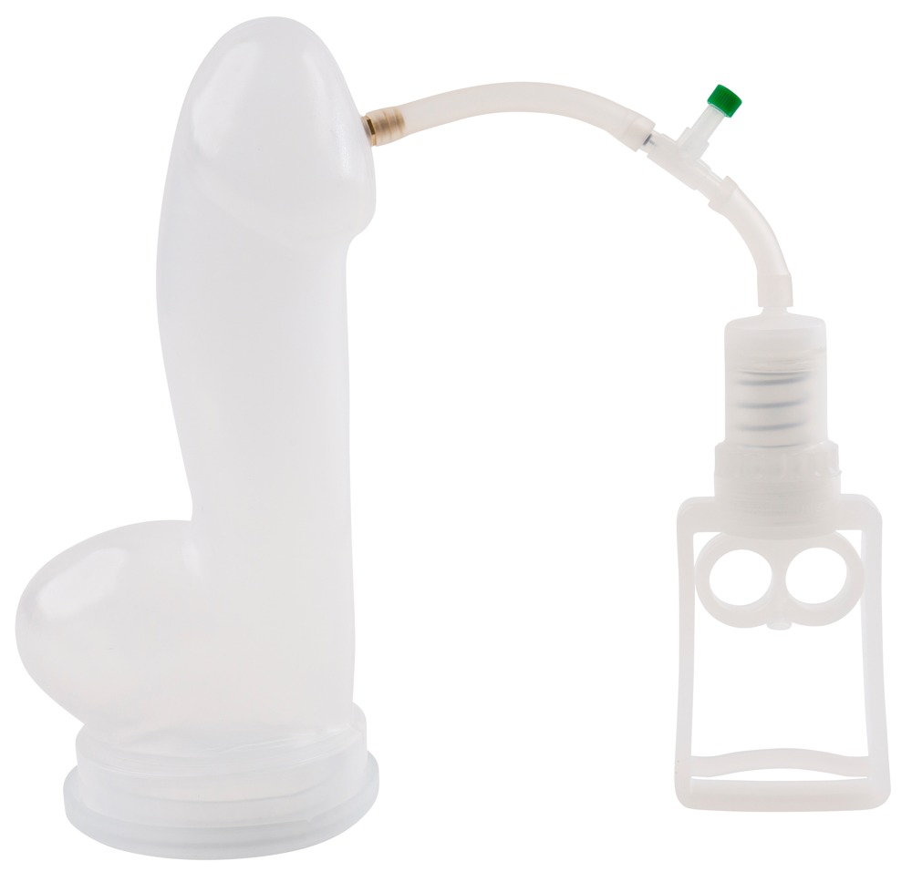 Realistische Penispumpe PROFESSIONAL transparent, mit Kolbengriffpumpe Realistische Penispumpe PROFESSIONAL transparent, mit Kolbengriffpumpe