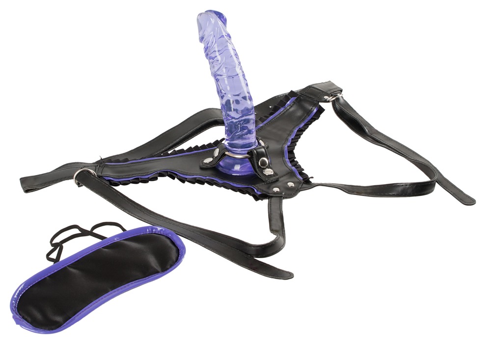 Umschnalldildo „Strap-on Kit for Playgirls“ inklusive Augenmaske