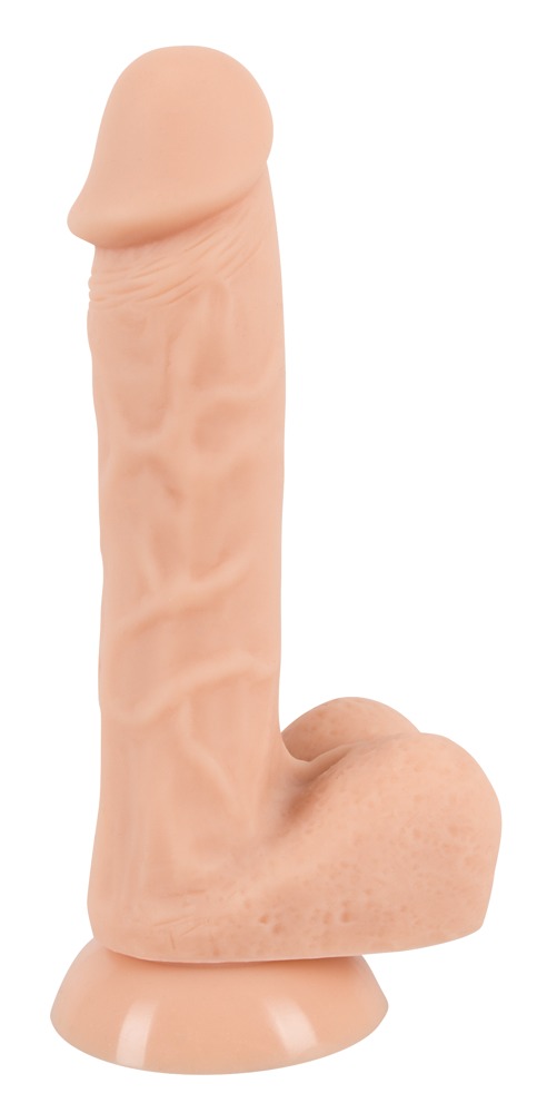 Naturdildo mit Saugfuß, Strap-on kompatibel