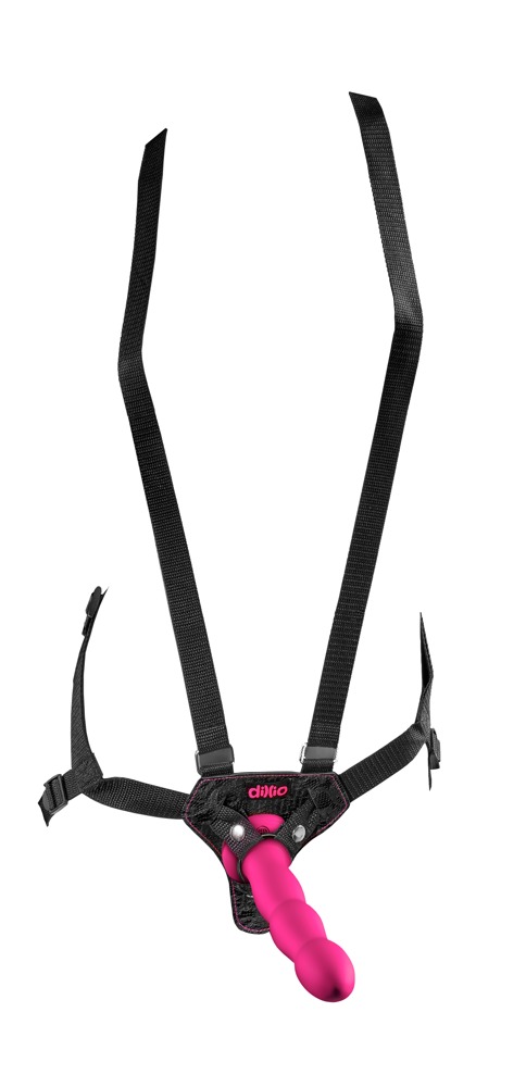Harness „6“ strap-on suspender harness set“, 19 cm