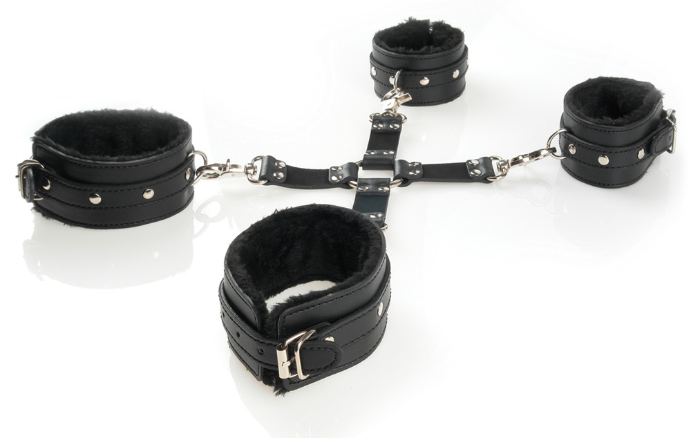 Fessel-Kreuz „Cumfy Hogtie-Kit“, gepolstert