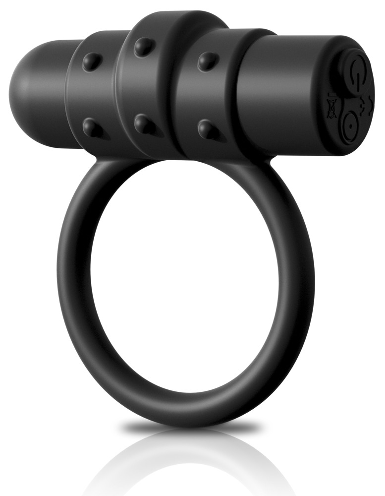 Vibro-Penisring „Vibrating Silicone C-Ring“, mit herausnehmbarem Vibrobullet, 10 Vibrationsmodi