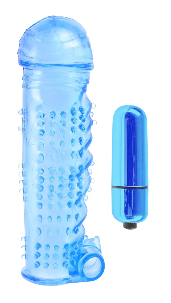 Penishülle „Textured Sleeve and Bullet“, mit Vibrobullet