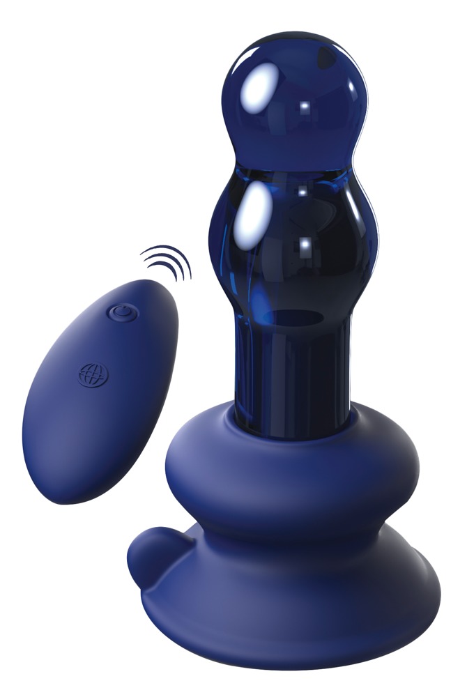 Vibrator „No. 83“ aus Glas mit abnehmbarem Saugfuß