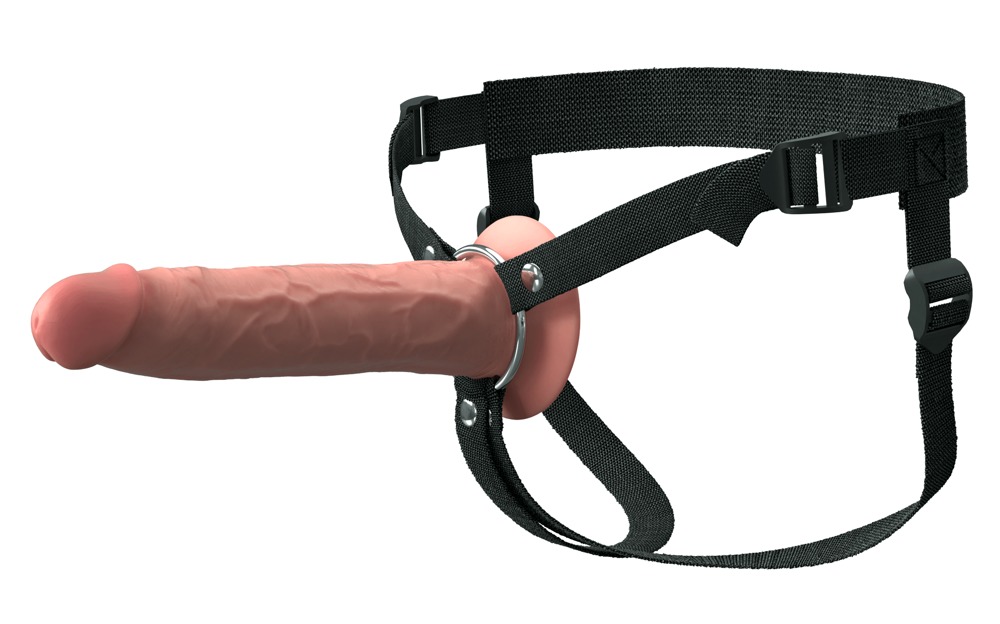 Penishülle „Hollow Silicone Strap-on“ mit Umschnallgurt