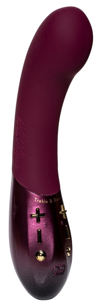 G-Punkt Vibrator „Kurve“ mit 2 Motoren für Treble & Bass-Vibrationen, wasserdicht