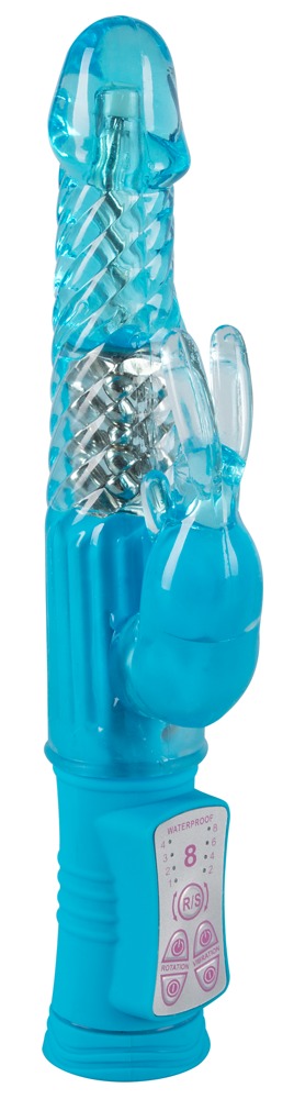 Rabbitvibrator „Sugar Babe“, 22 cm, mit 8 Vibrationsstufen und 4 Rotationsstufen