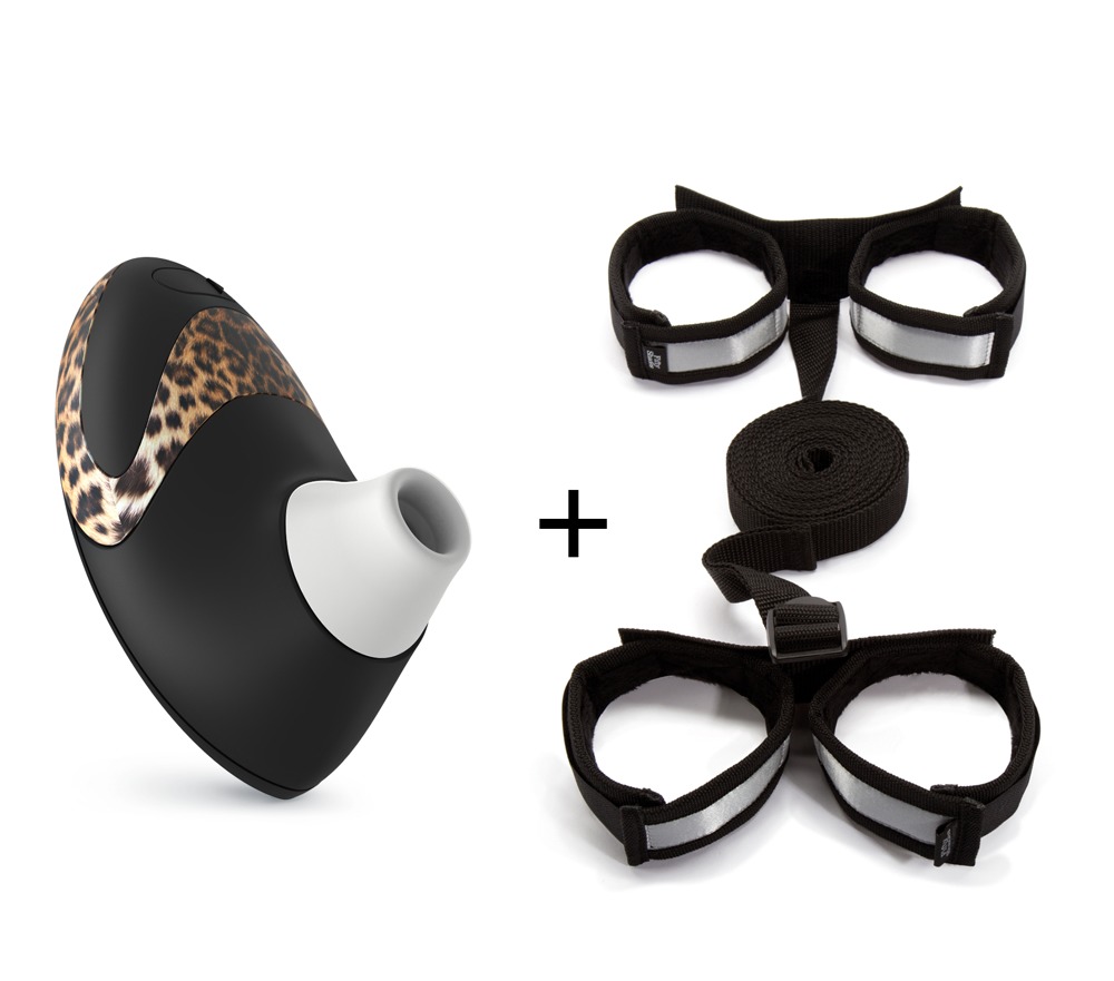 Vorschaubild von womanizer W500 Pro Black & Bettfesseln »Control Freak« Vorschaubild von womanizer W500 Pro Black & Bettfesseln »Control Freak«