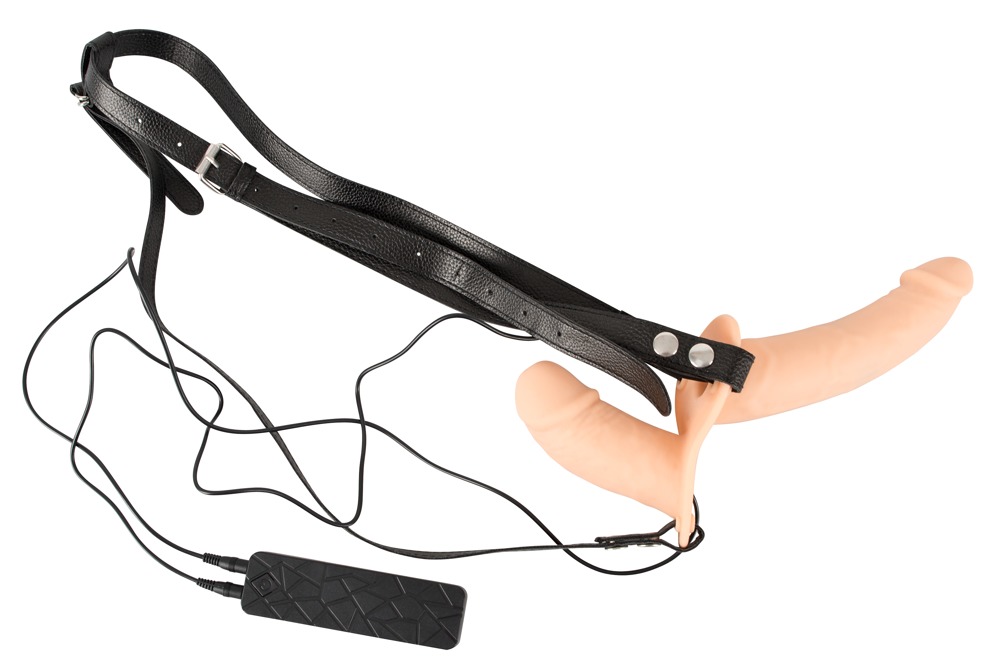 Umschnallvibrator „Duo´´ mit zwei Vibratoren, 9,7 cm und 14,5 cm Umschnallvibrator „Duo´´ mit zwei Vibratoren, 9,7 cm und 14,5 cm