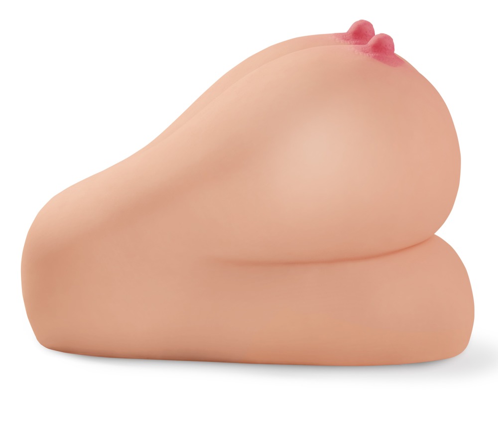 „PDX Interactive Titty F**k-Her“, sprechend und stöhnend, mit Brüsten