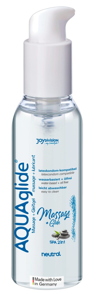 Massage- und Gleitgel „AQUAglide Massage+Glide 2 in 1“, 200 ml