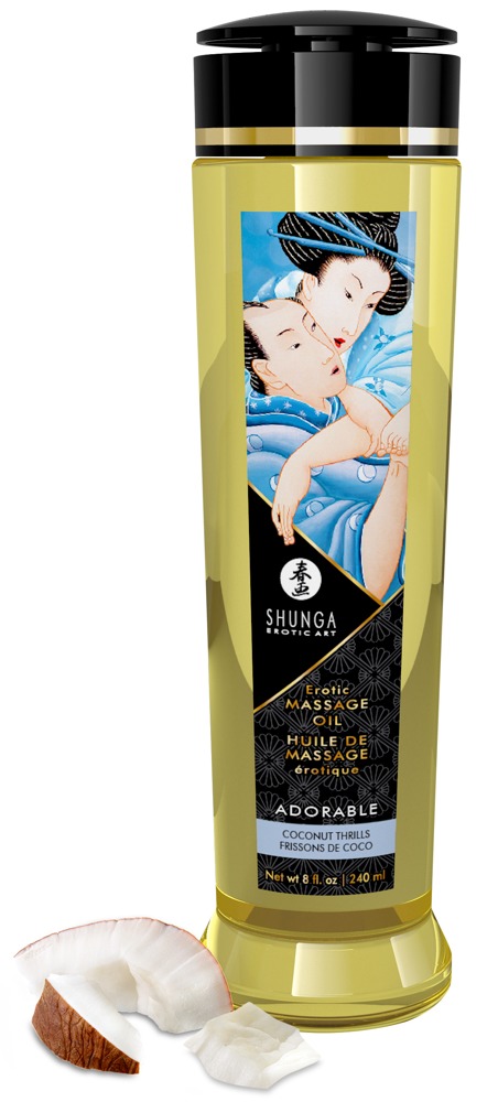 „Erotic Massage Oil“ aus 100% kaltgepressten natürlichen Ölen