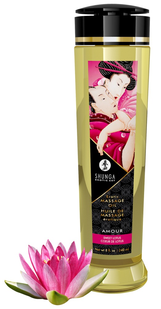 „Erotic Massage Oil“ aus 100% kaltgepressten natürlichen Ölen