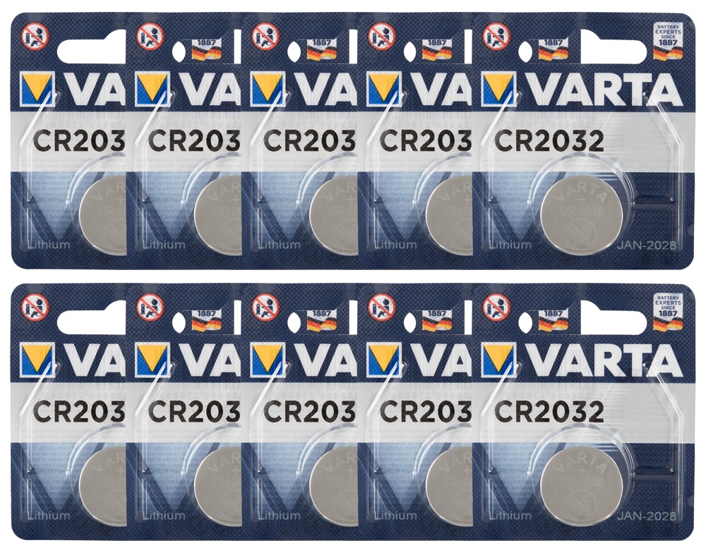 VARTA CR2032 LITHIUM button battery - 2 Items, 1 item