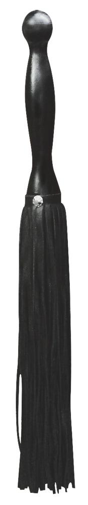 Peitsche aus Leder mit Holzgriff, 42 cm lang Peitsche aus Leder mit Holzgriff, 42 cm lang