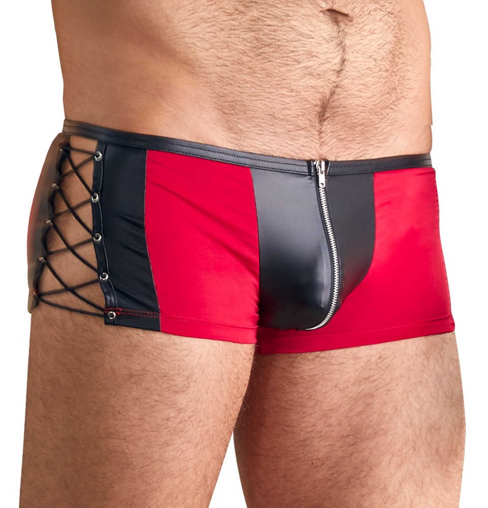 Pants im Mattlook-Mikrofaser-Materialmix