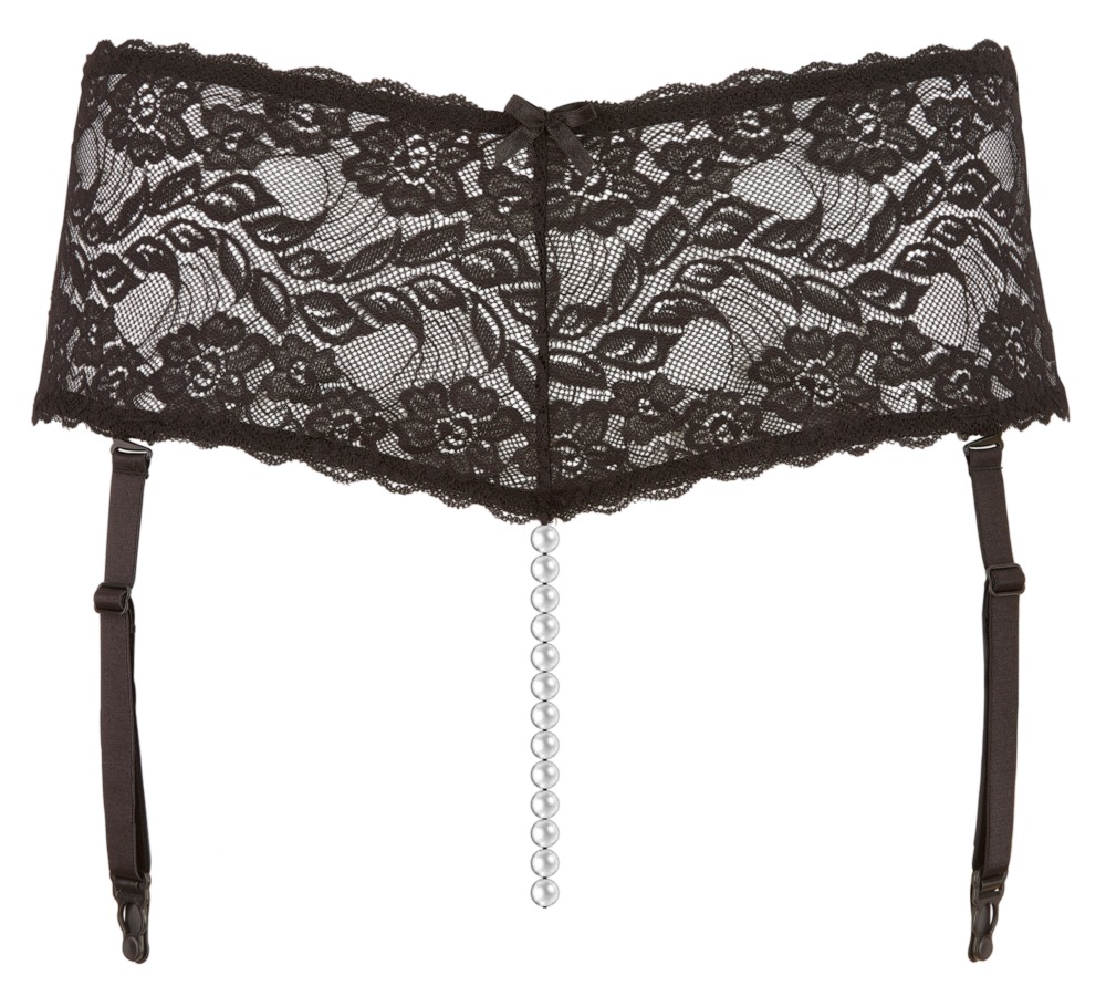 Straps-String ouvert mit Perlenkette durch den Schritt