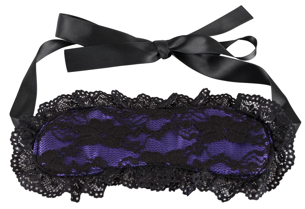 Augenmaske aus Satin mit Spitzenüberzug Augenmaske aus Satin mit Spitzenüberzug