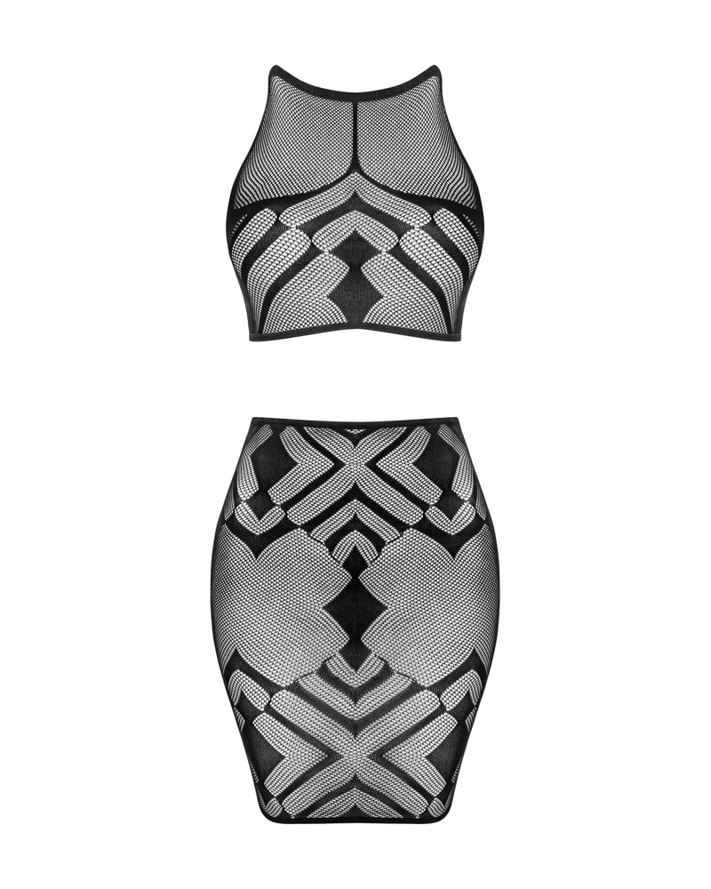 Dessous-Set in einzigartiger Netz-Optik