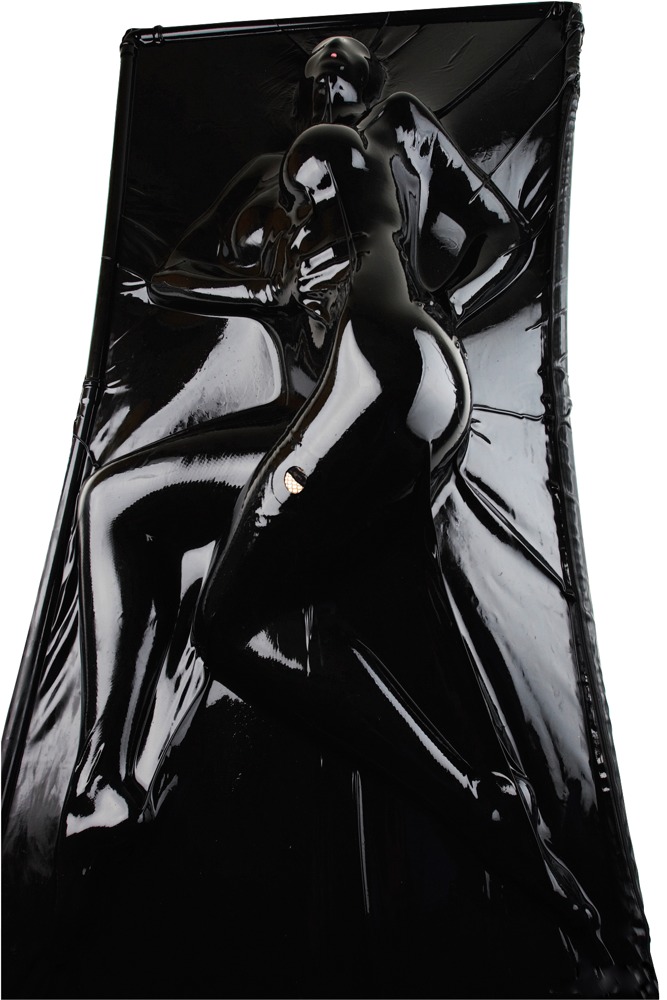 Vakuumbett aus Latex, 100x200 cm, mit 2 Öffnungen in Gesichtshöhe Vakuumbett aus Latex, 100x200 cm, mit 2 Öffnungen in Gesichtshöhe
