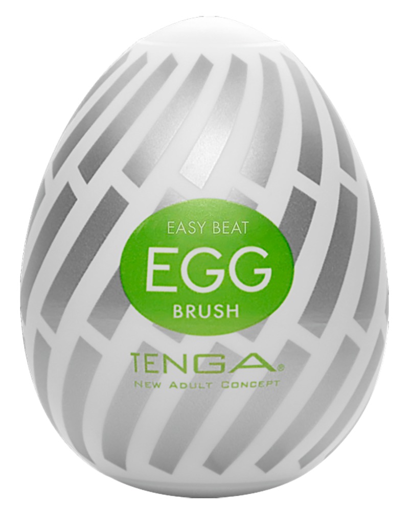 Masturbator "Egg Brush" mit Softborsten-Stimulationsstruktur