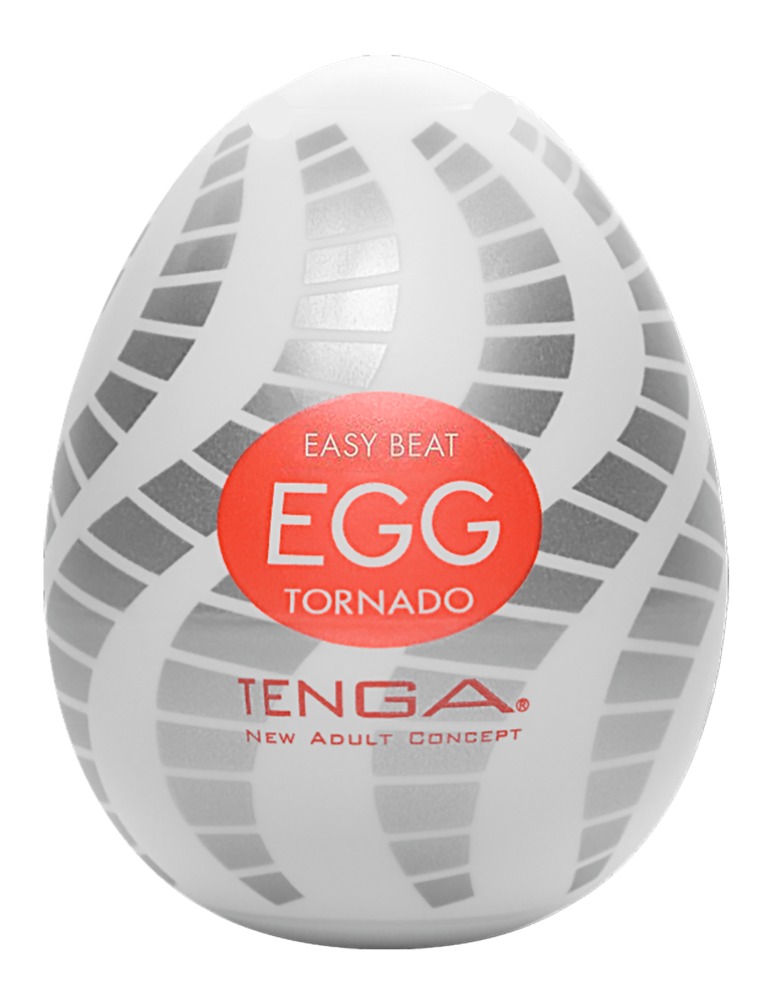 Masturbator "Egg Tornado" mit Spiralrillen-Stimulationsstruktur