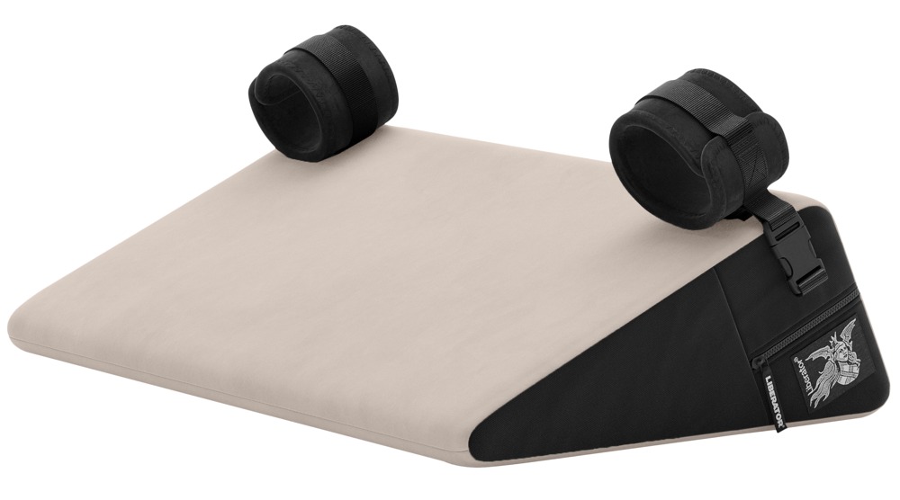 Liebeskissen „Bondage Wedge“ mit abnehmbaren Handfesseln