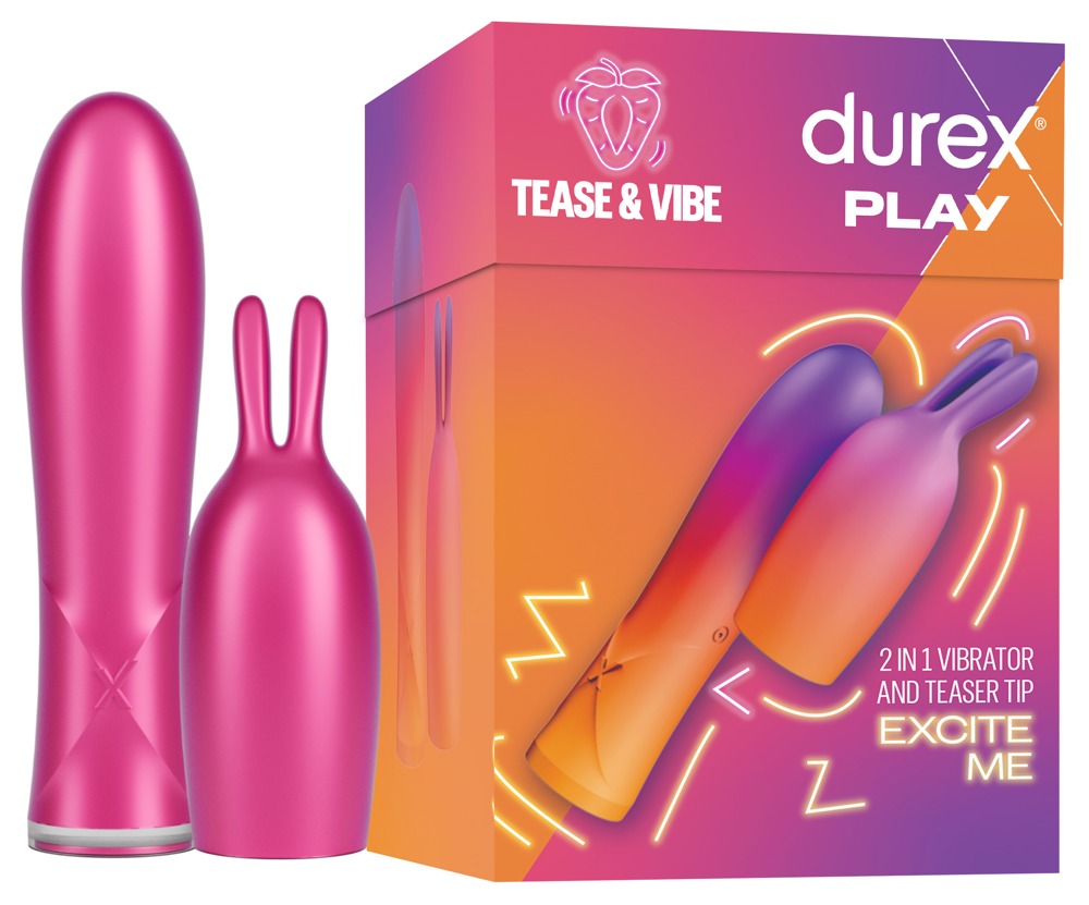 Minivibrator „Tease & Vibe“ inklusive Bunny-Aufsatz